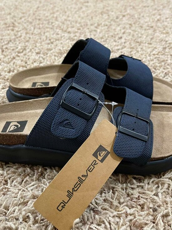 Quiksilver Embark Deck Slide Sandals Shoes Navy, Men’s Size 7 (New) main image 3